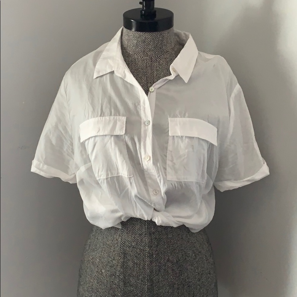 Breezes White Button Up